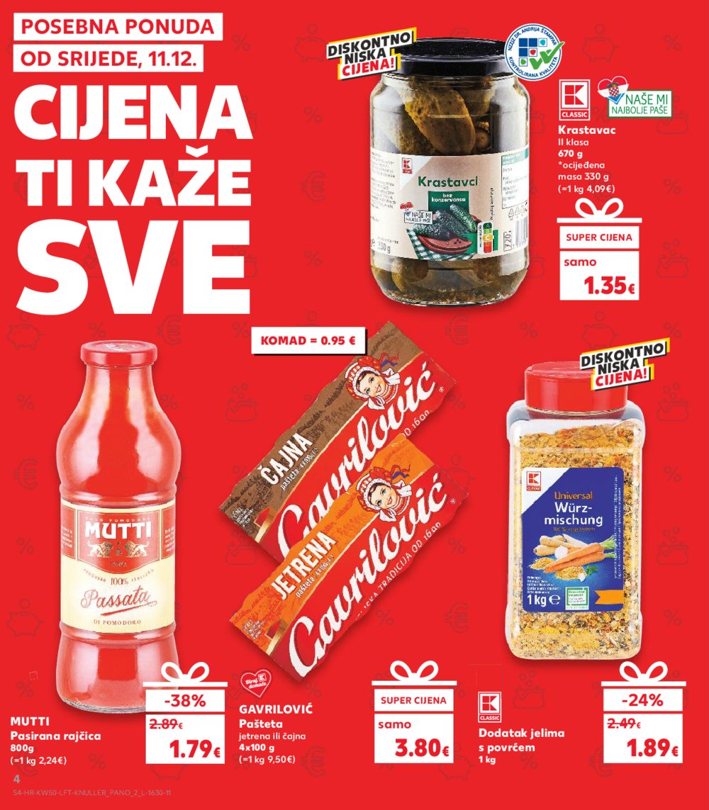 Kaufland katalog Akcija 11.12.-17.12.2024. Split Trstenik i Ravne Njive