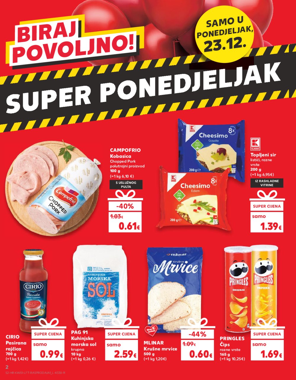 Kaufland katalog Akcija 18.12.-24.12.2024. Sinj