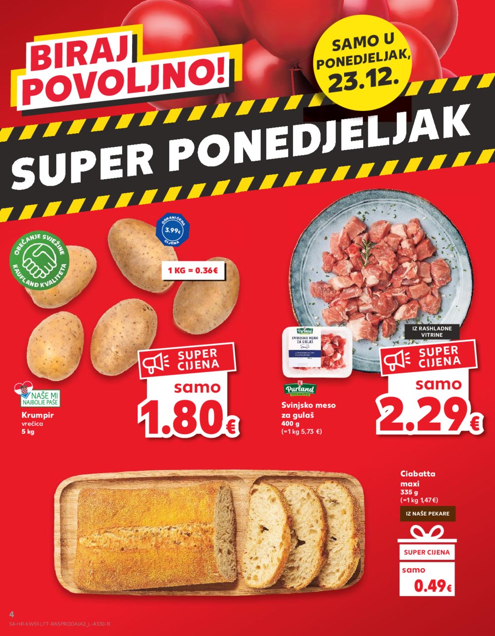 Kaufland katalog Akcija 18.12.-24.12.2024. Sinj