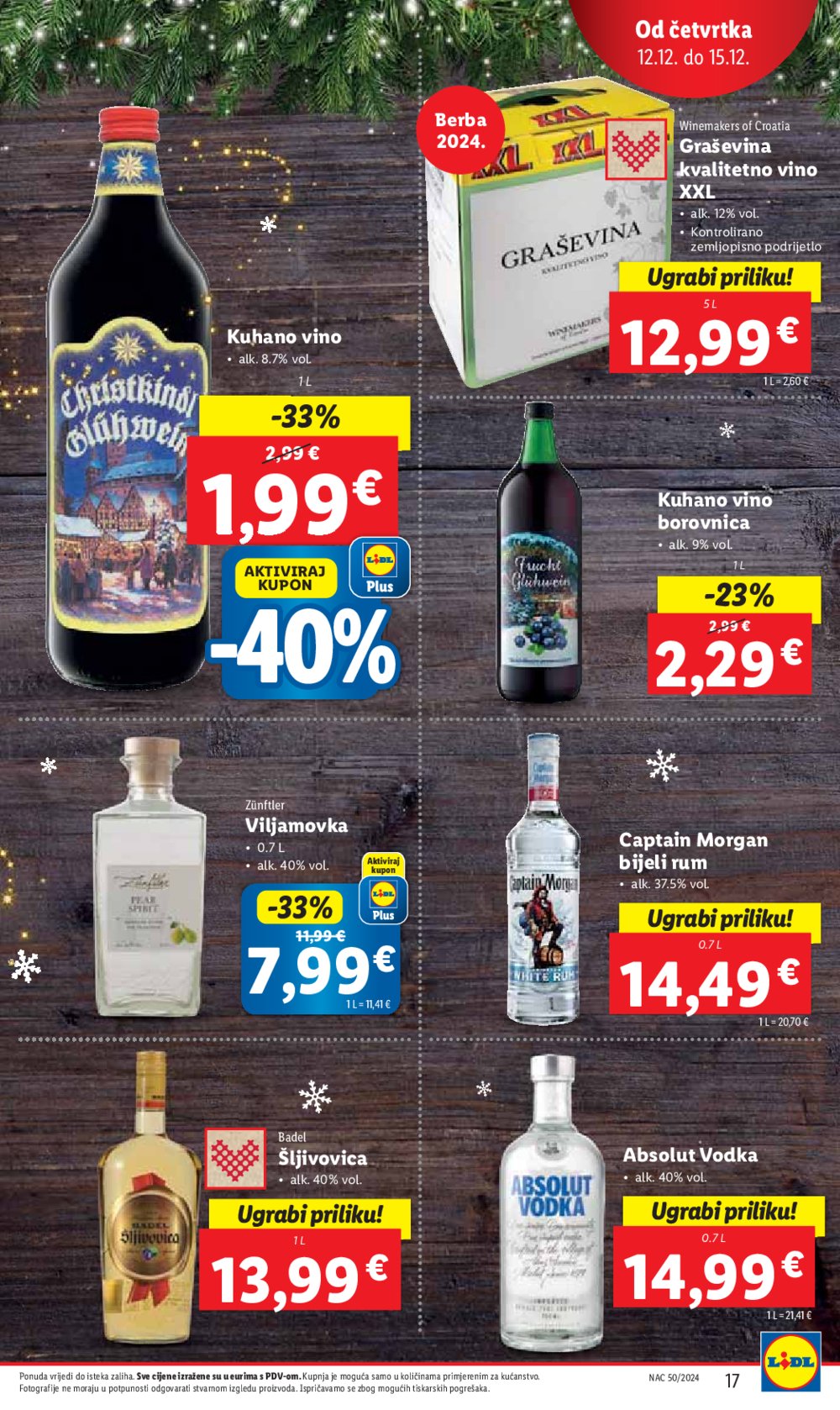 Lidl katalog Super ponuda od četvrtka 12.12.-15.12.2024.