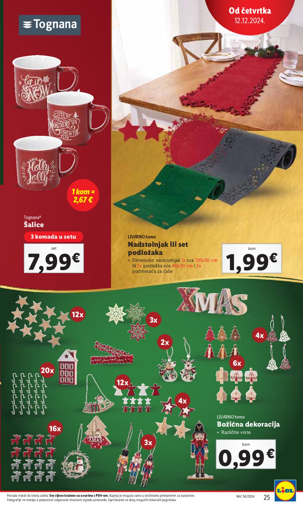 Lidl katalog Super ponuda od četvrtka 12.12.-15.12.2024.