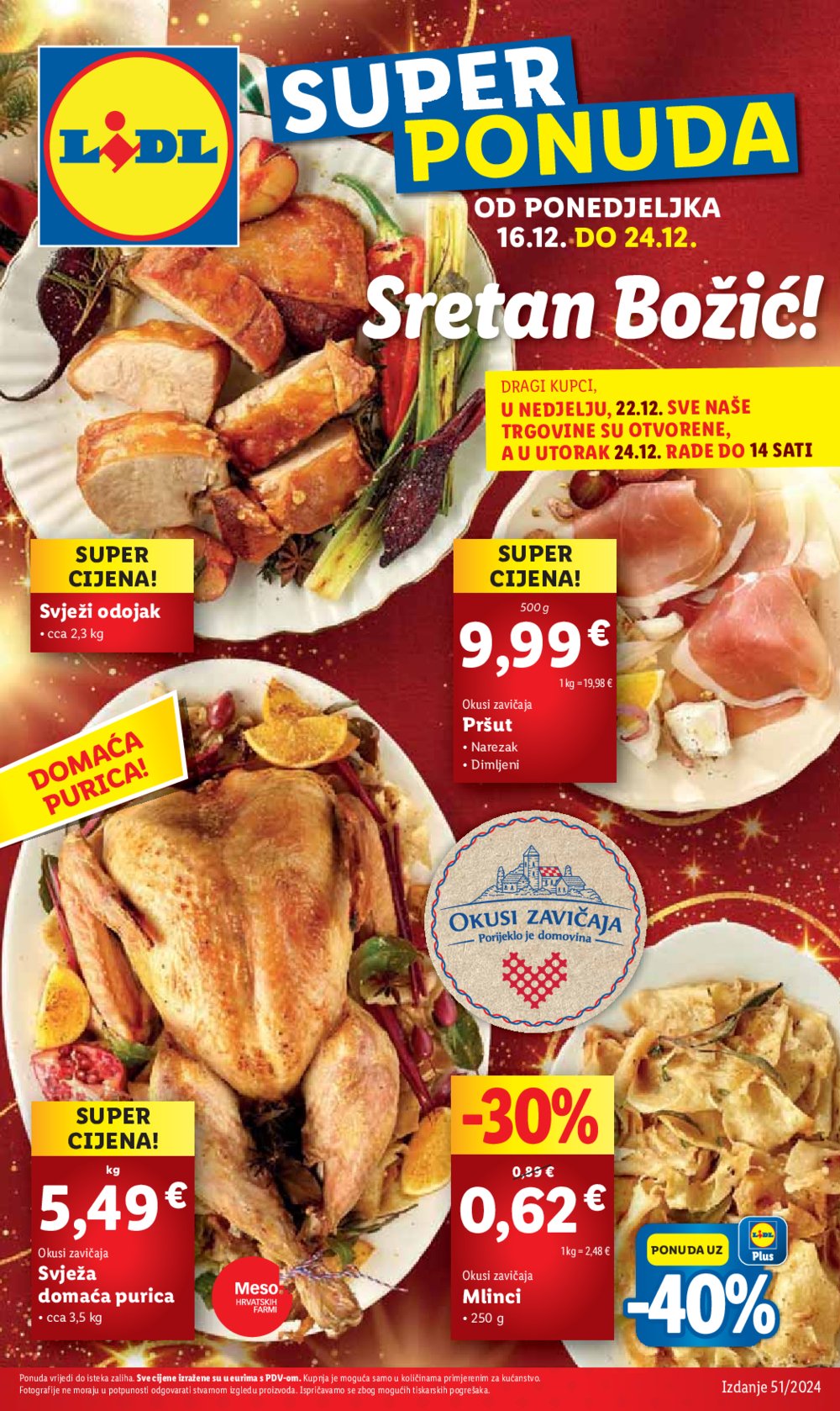 Lidl katalog Super ponuda od ponedjeljka 16.12.-24.12.2024.