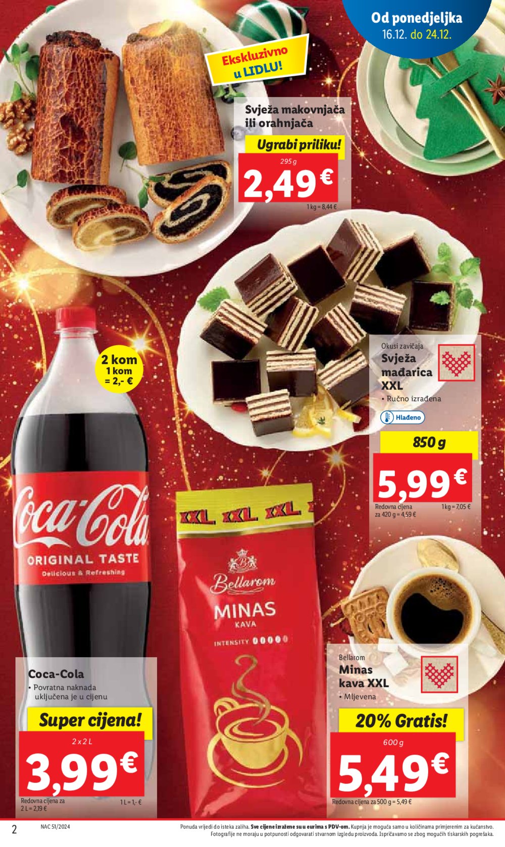 Lidl katalog Super ponuda od ponedjeljka 16.12.-24.12.2024.