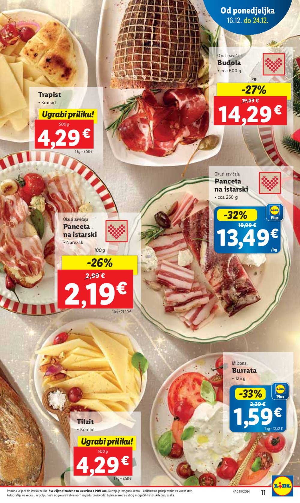 Lidl katalog Super ponuda od ponedjeljka 16.12.-24.12.2024.