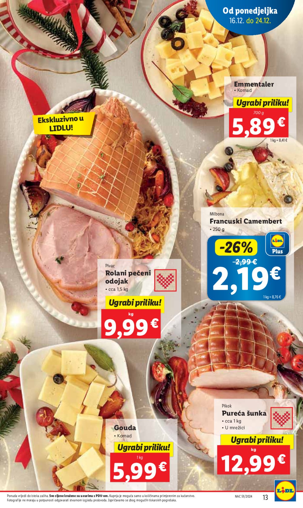 Lidl katalog Super ponuda od ponedjeljka 16.12.-24.12.2024.