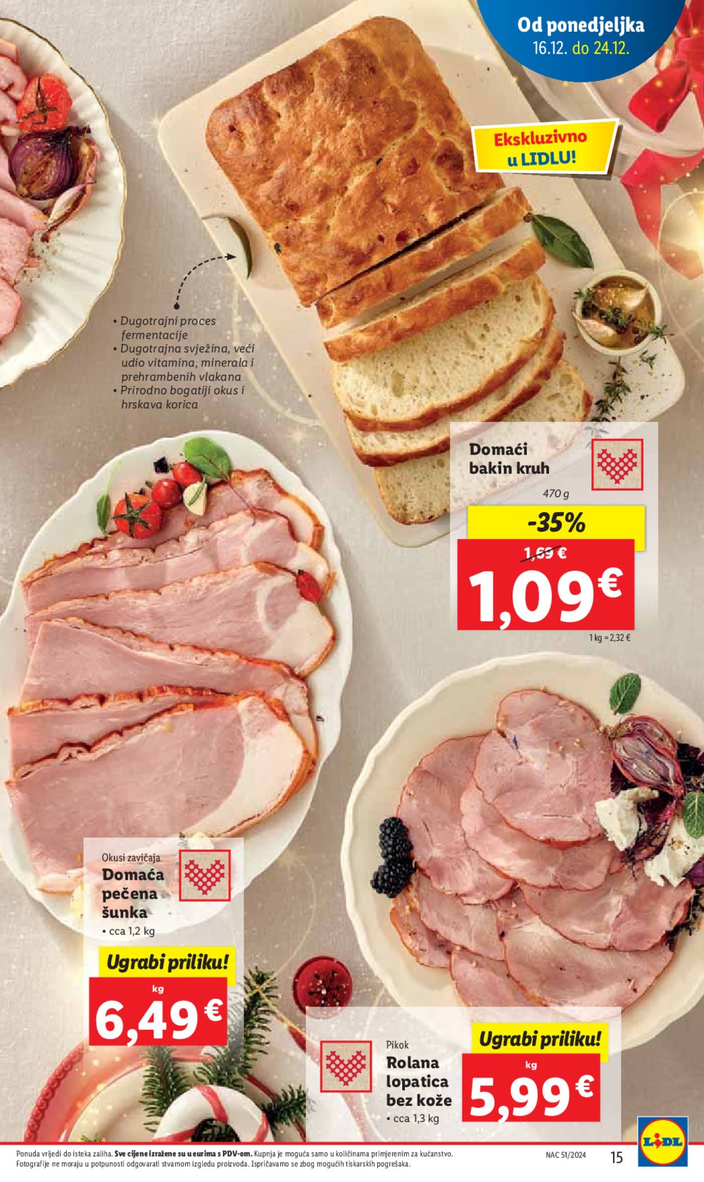 Lidl katalog Super ponuda od ponedjeljka 16.12.-24.12.2024.