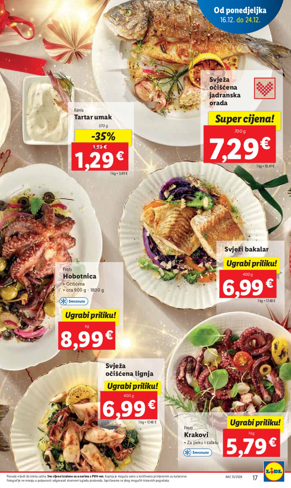 Lidl katalog Super ponuda od ponedjeljka 16.12.-24.12.2024.