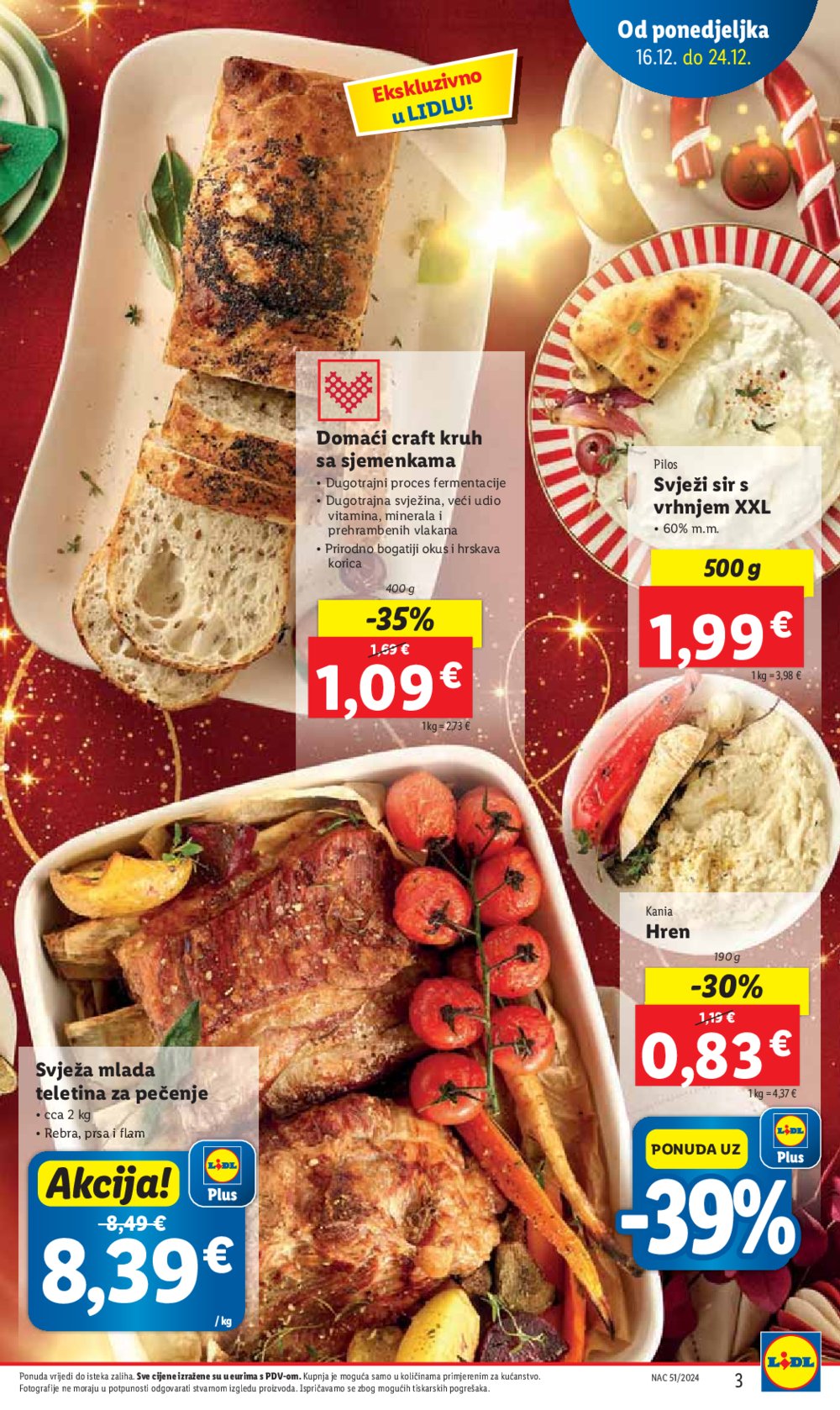 Lidl katalog Super ponuda od ponedjeljka 16.12.-24.12.2024.