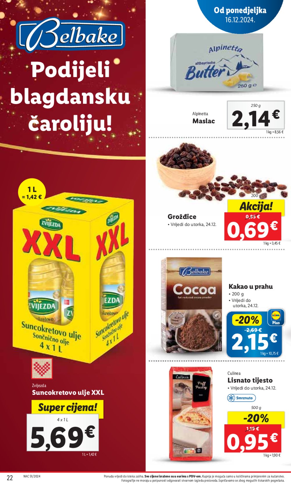 Lidl katalog Super ponuda od ponedjeljka 16.12.-24.12.2024.