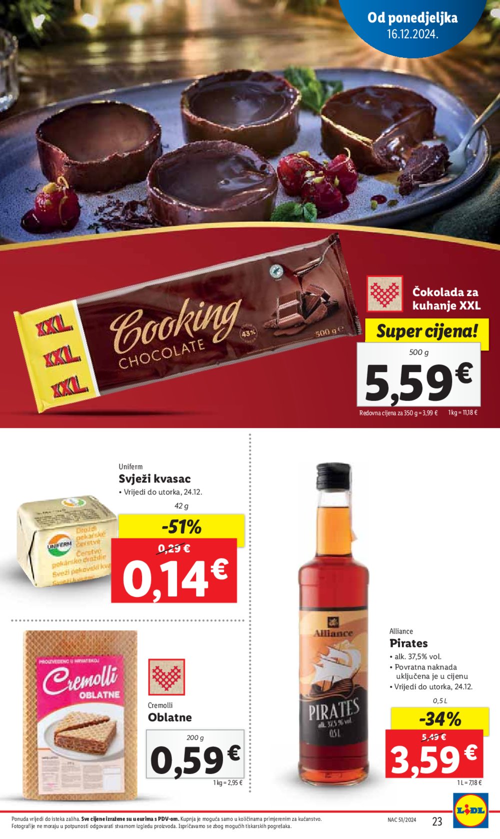 Lidl katalog Super ponuda od ponedjeljka 16.12.-24.12.2024.