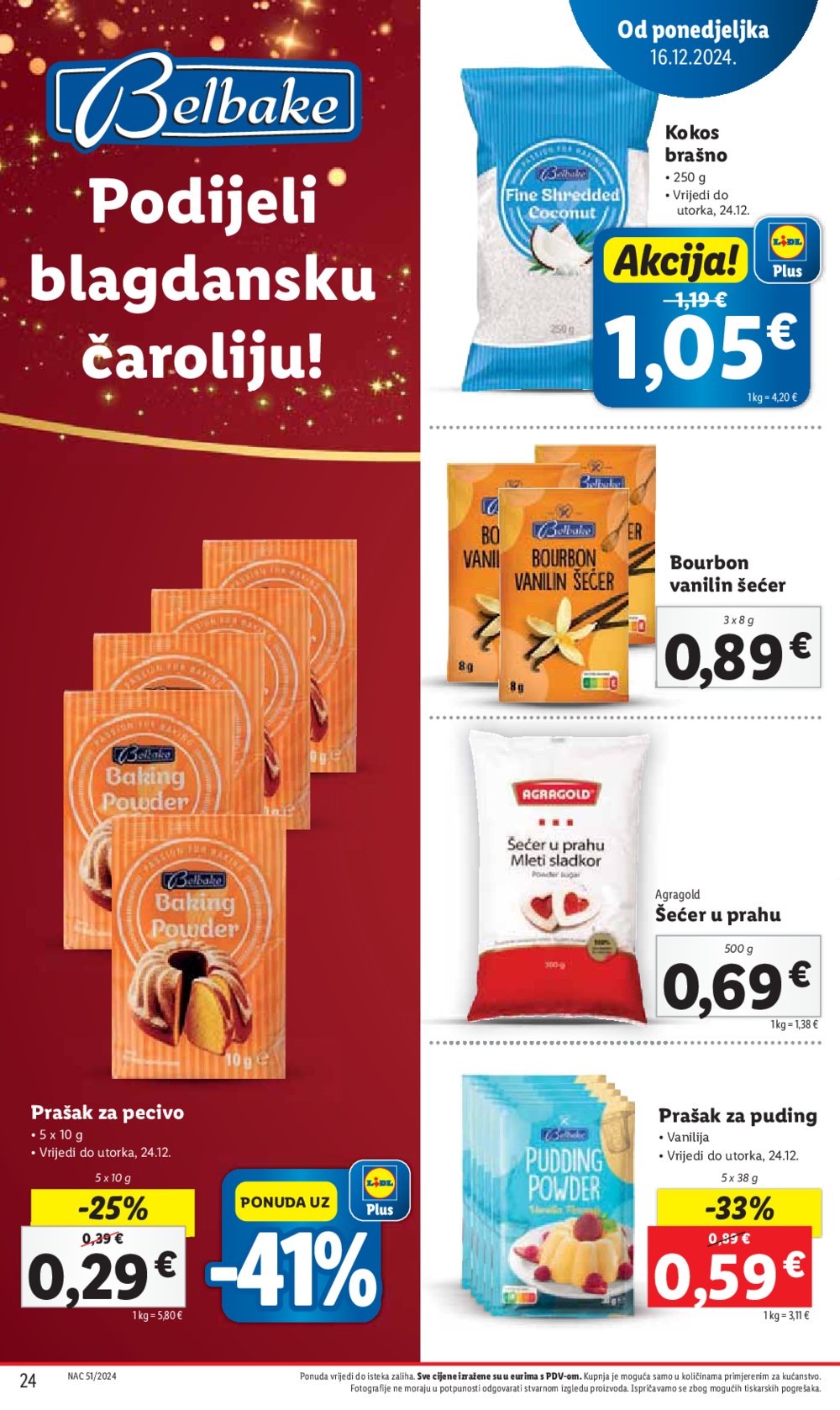 Lidl katalog Super ponuda od ponedjeljka 16.12.-24.12.2024.