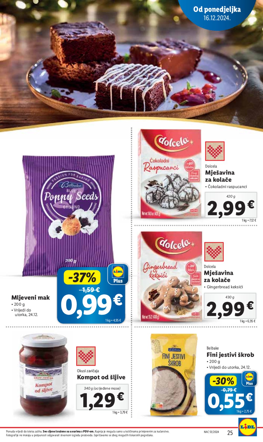 Lidl katalog Super ponuda od ponedjeljka 16.12.-24.12.2024.