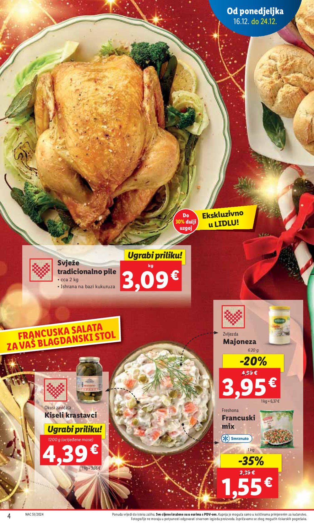 Lidl katalog Super ponuda od ponedjeljka 16.12.-24.12.2024.