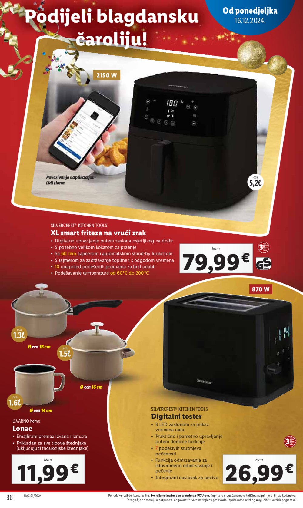 Lidl katalog Super ponuda od ponedjeljka 16.12.-24.12.2024.