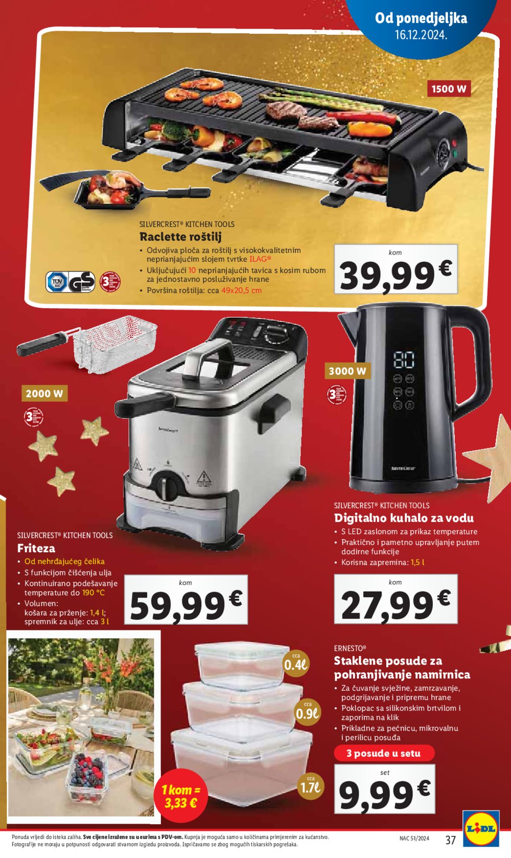 Lidl katalog Super ponuda od ponedjeljka 16.12.-24.12.2024.