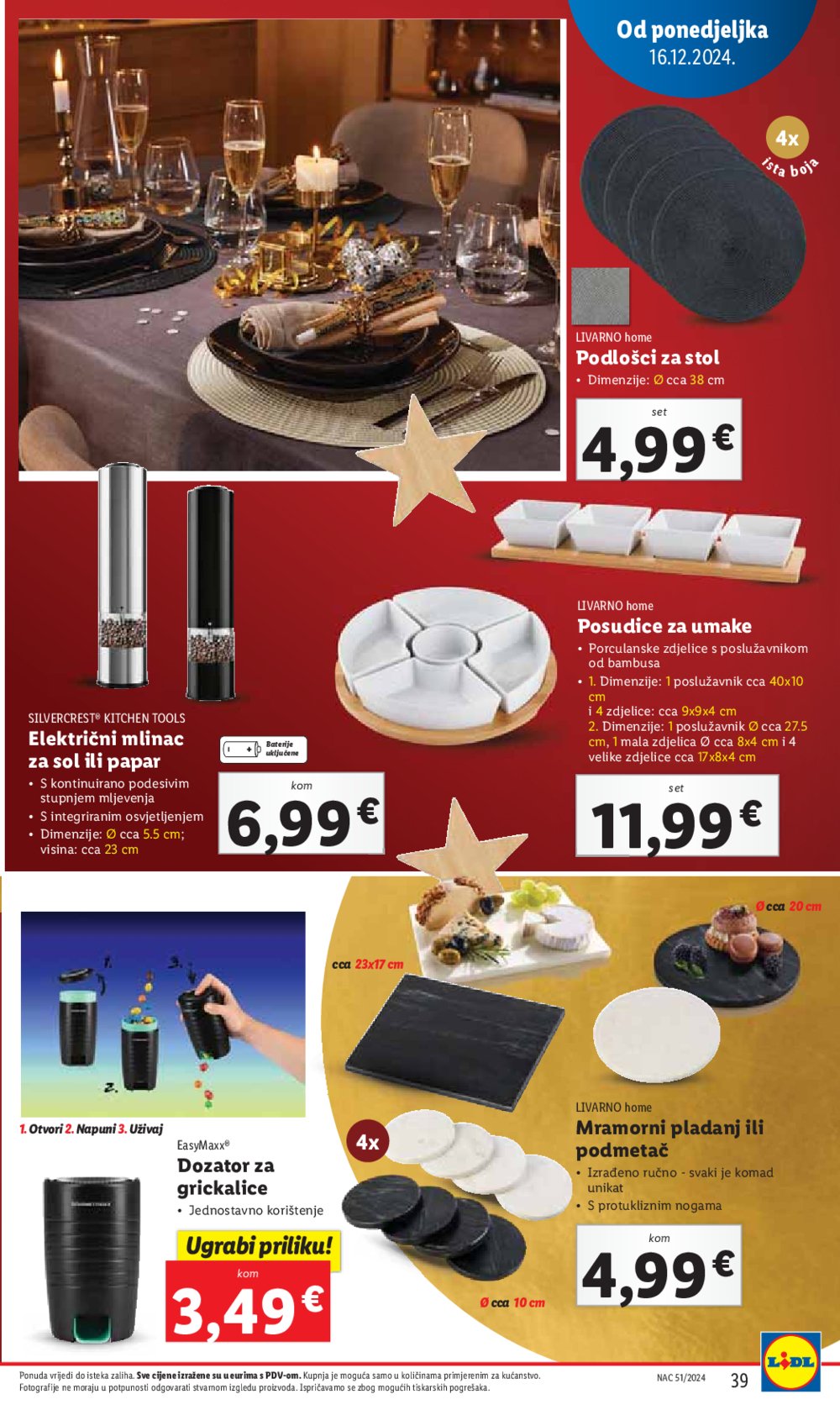 Lidl katalog Super ponuda od ponedjeljka 16.12.-24.12.2024.