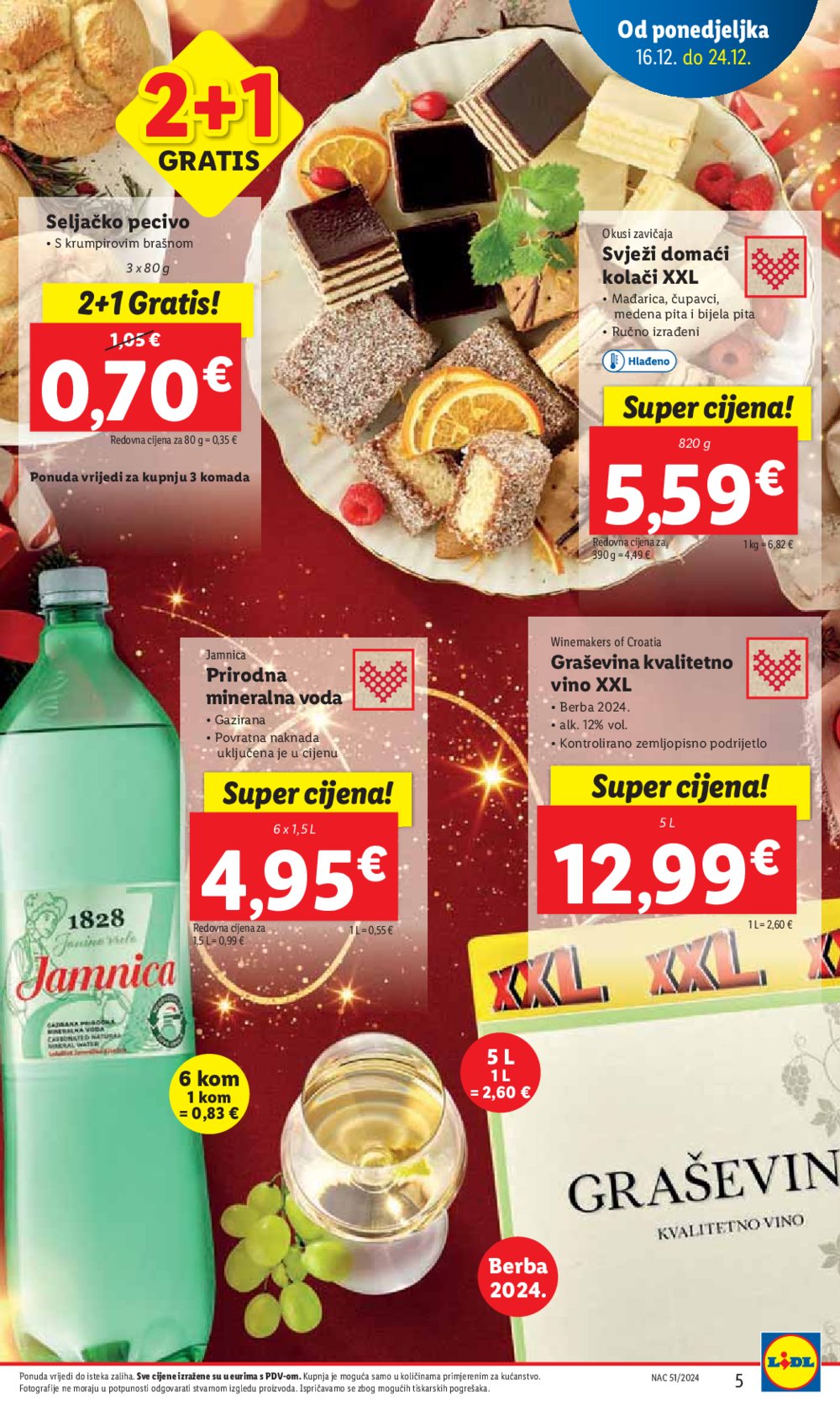 Lidl katalog Super ponuda od ponedjeljka 16.12.-24.12.2024.