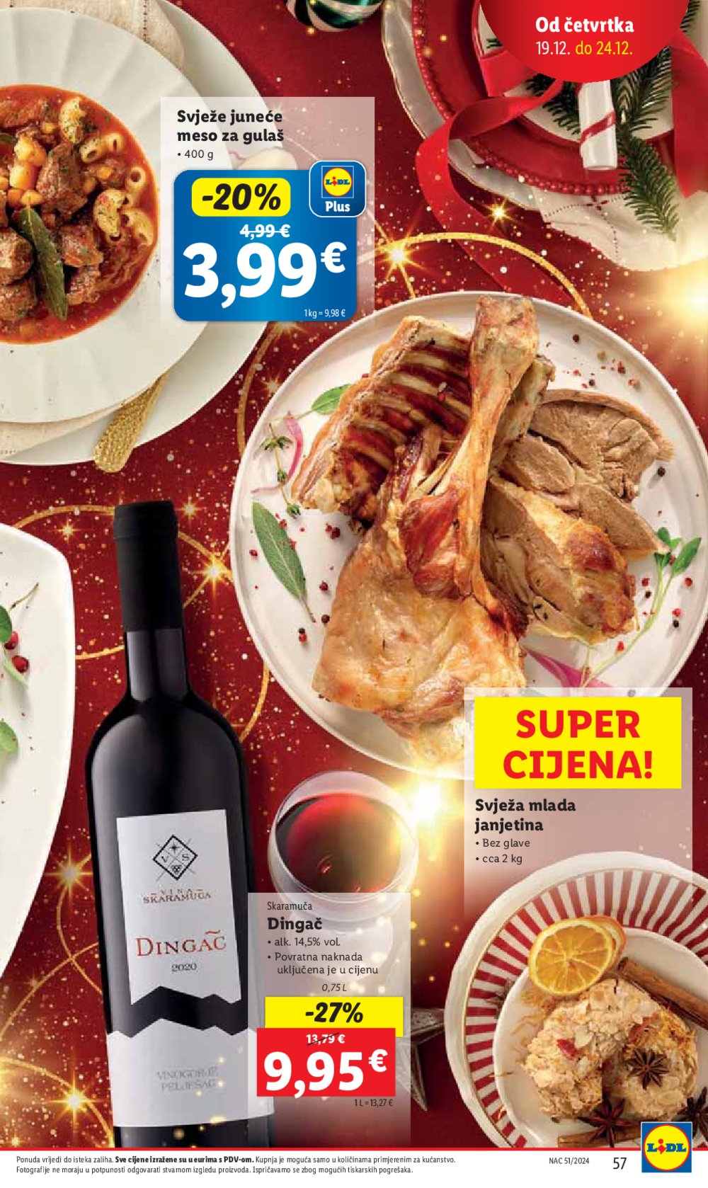 Lidl katalog Super ponuda od ponedjeljka 16.12.-24.12.2024.