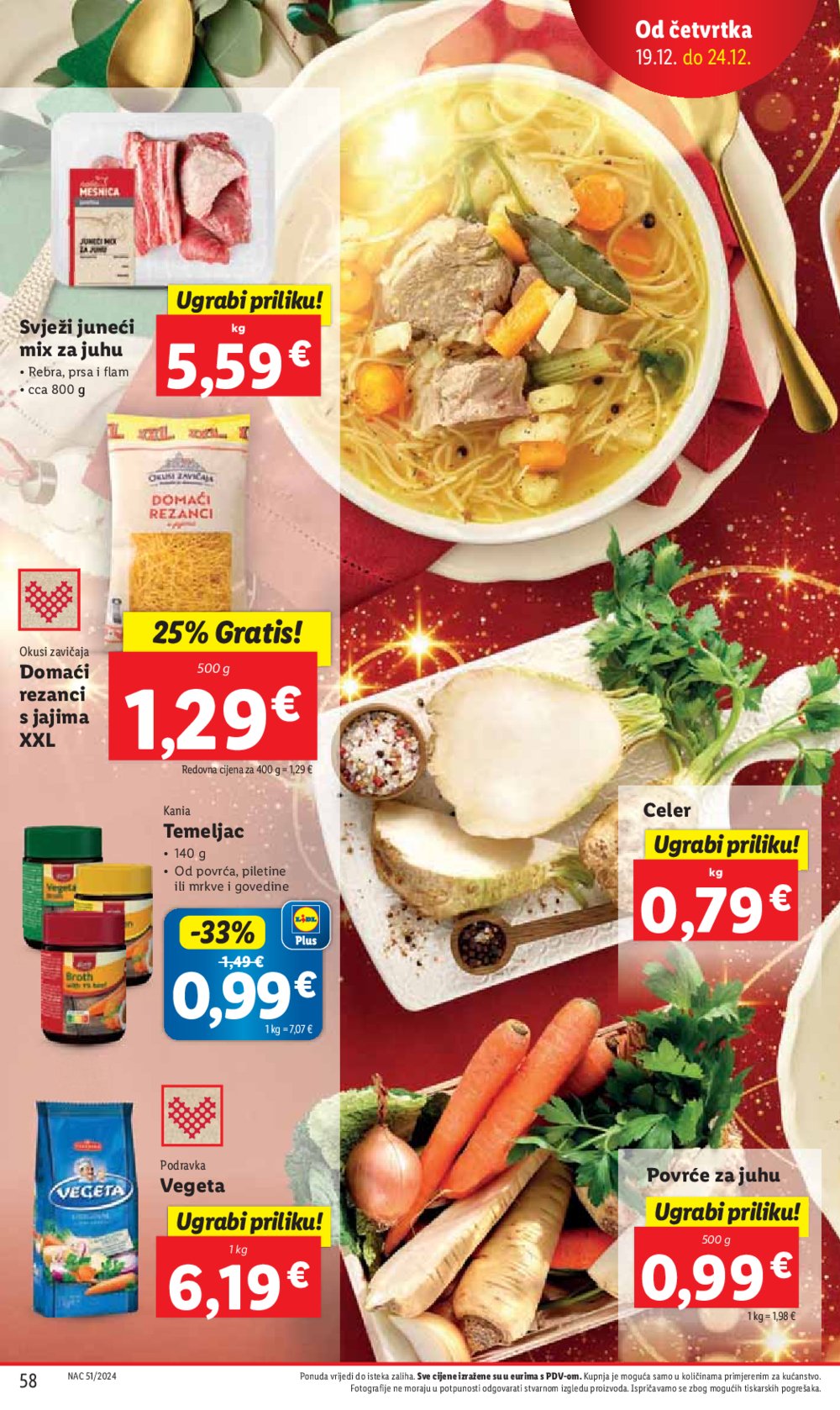 Lidl katalog Super ponuda od ponedjeljka 16.12.-24.12.2024.