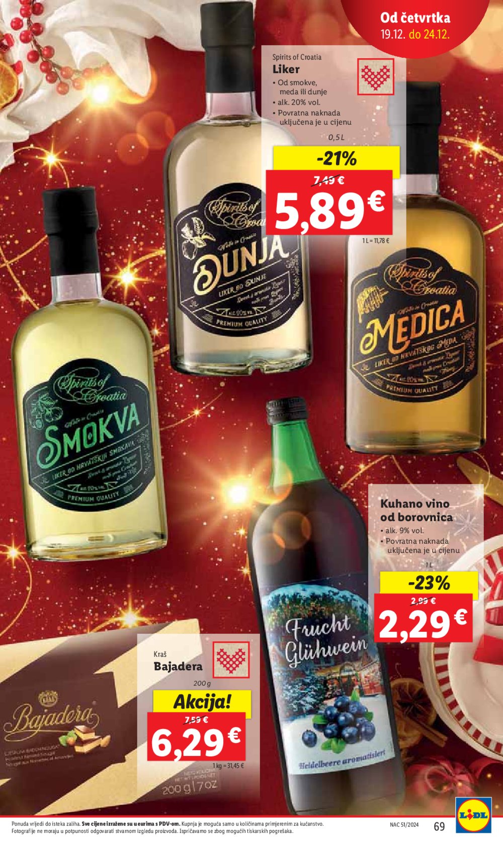 Lidl katalog Super ponuda od ponedjeljka 16.12.-24.12.2024.