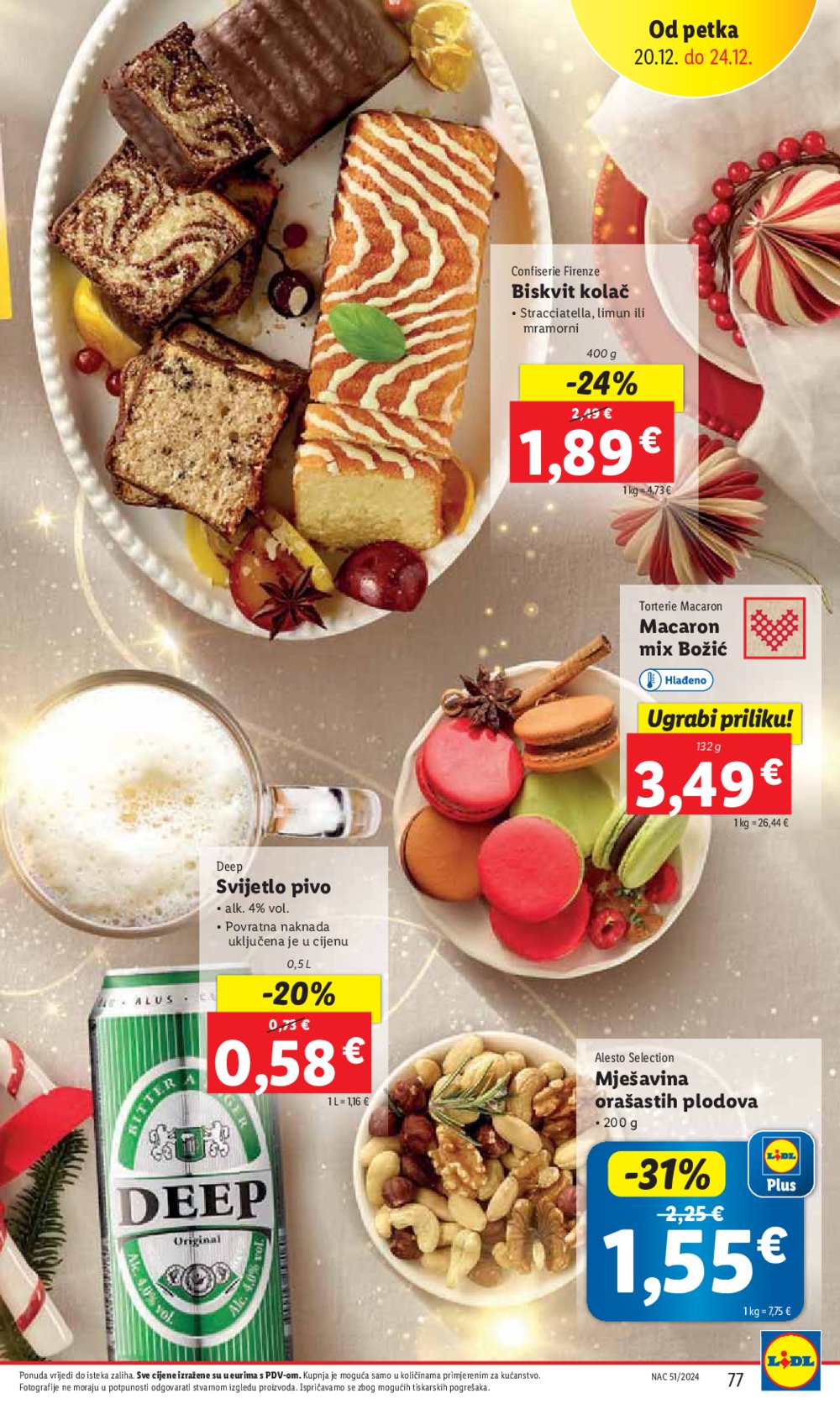 Lidl katalog Super ponuda od ponedjeljka 16.12.-24.12.2024.