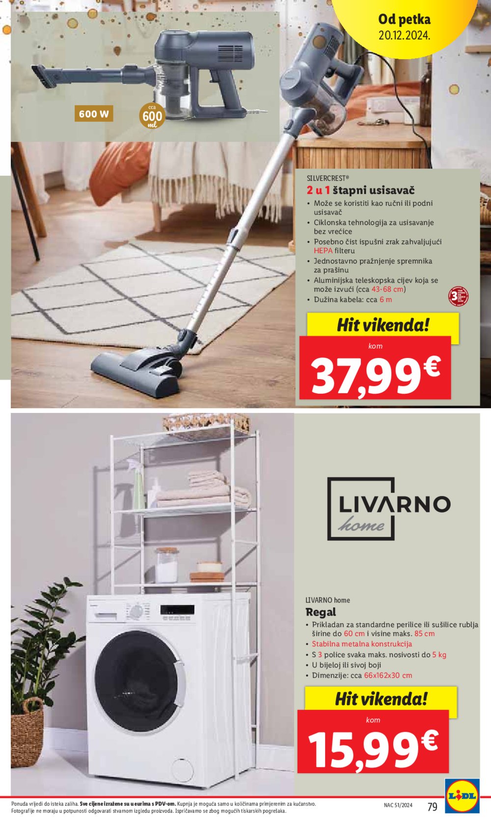 Lidl katalog Super ponuda od ponedjeljka 16.12.-24.12.2024.