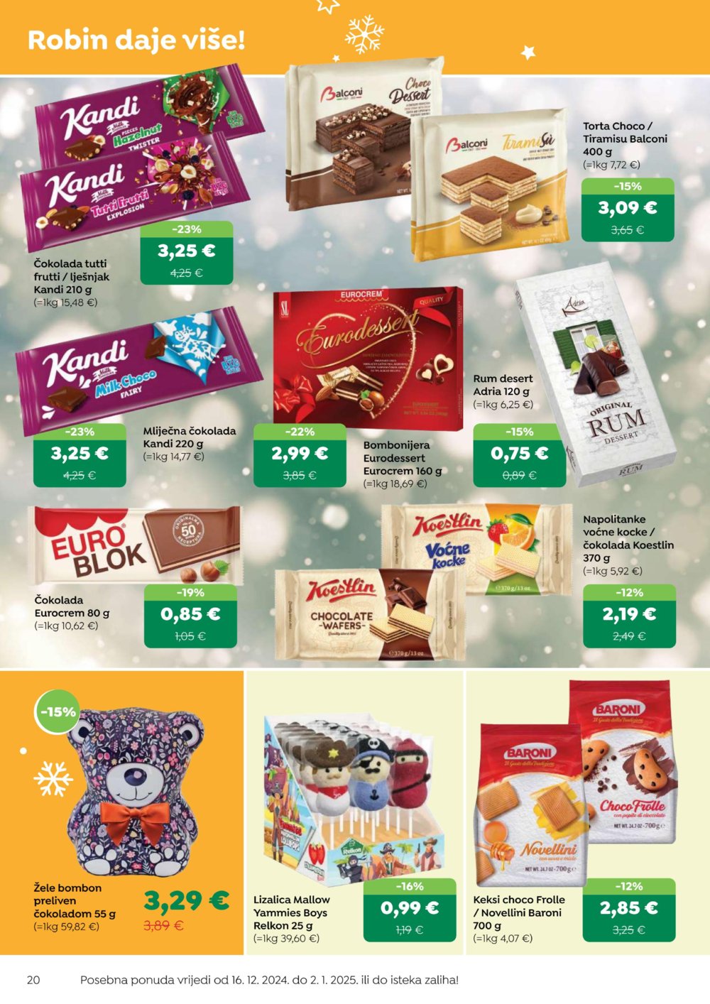 Robin katalog Akcija 16.12.2024.-02.01.2025.