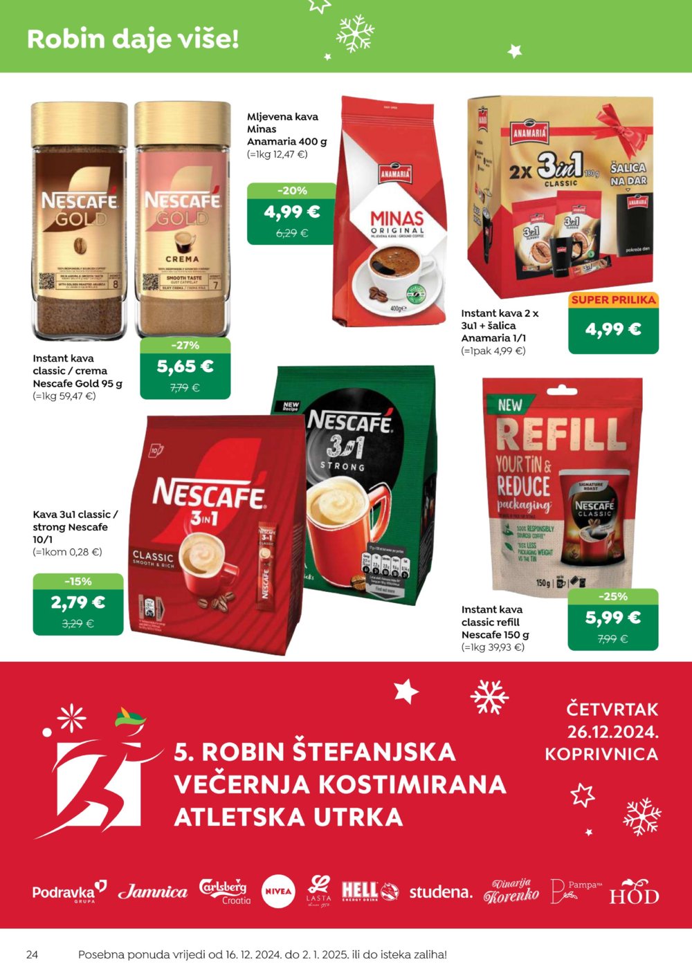 Robin katalog Akcija 16.12.2024.-02.01.2025.