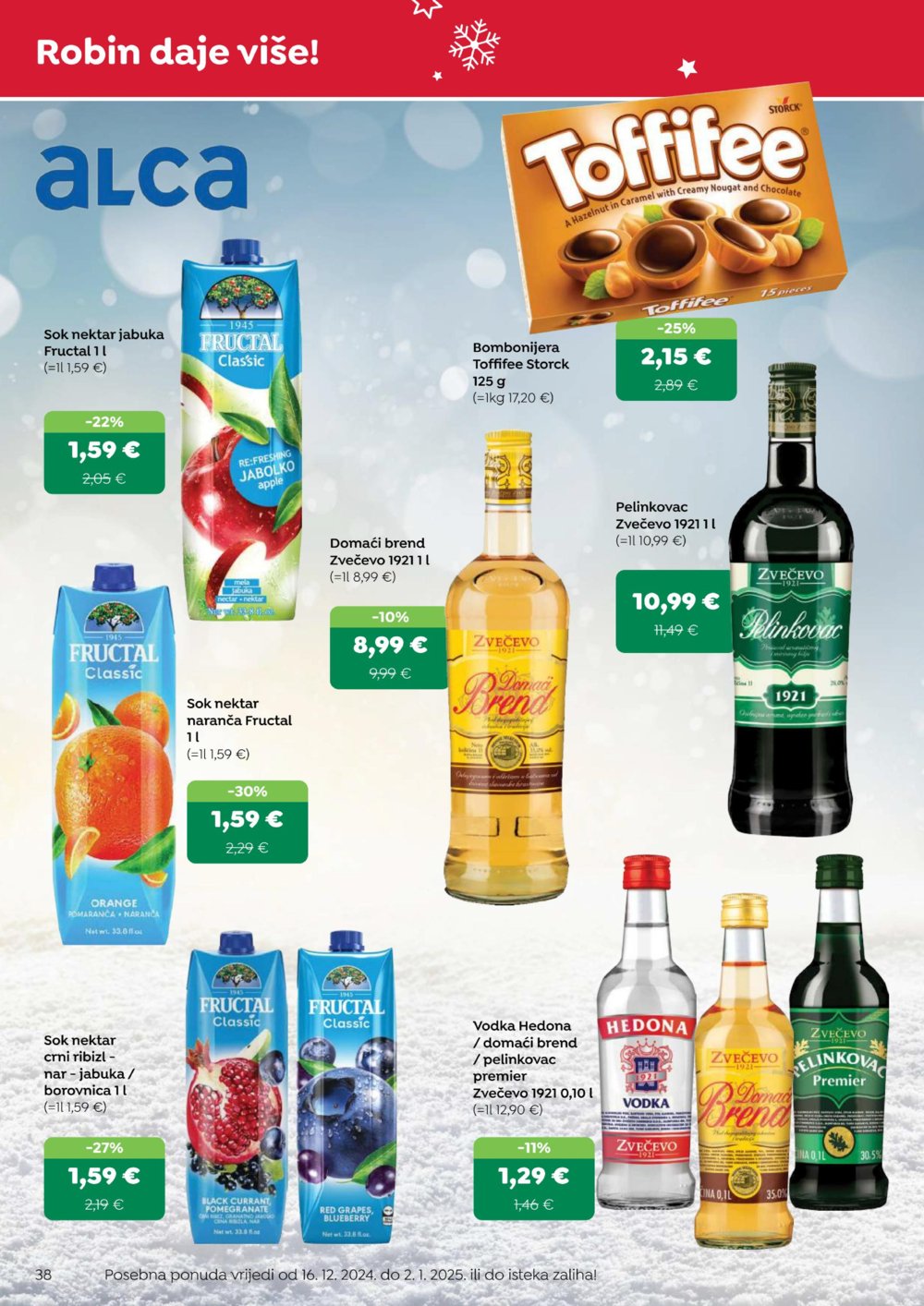 Robin katalog Akcija 16.12.2024.-02.01.2025.