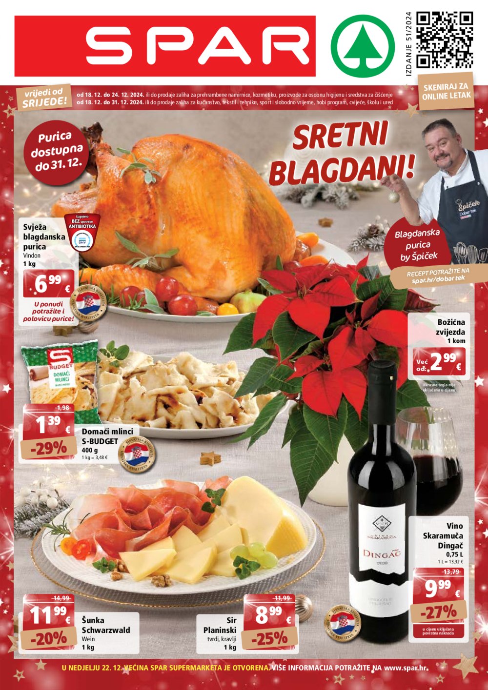 SPAR katalog Akcija 18.12.-24.12.2024.