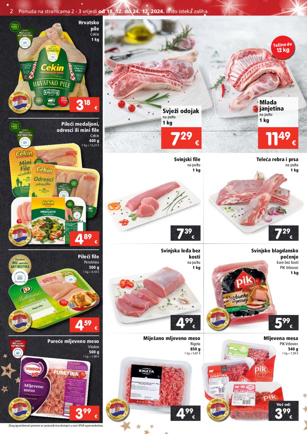 SPAR katalog Akcija 18.12.-24.12.2024.