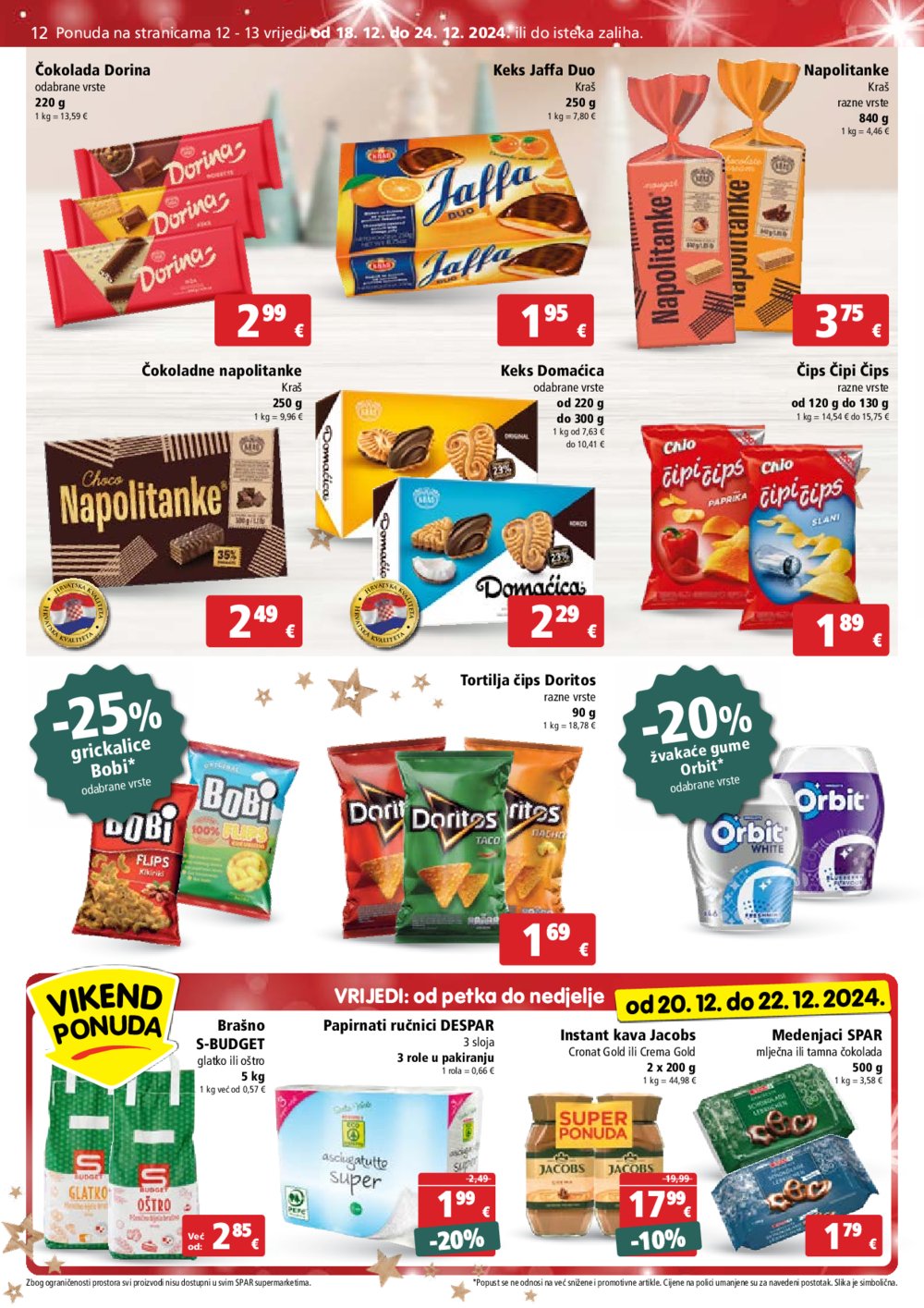 SPAR katalog Akcija 18.12.-24.12.2024.