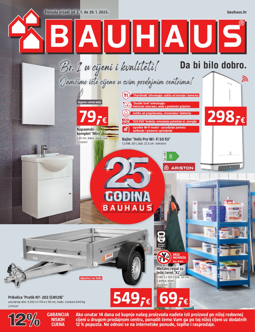 Bauhaus katalog akcija 02.01.-29.01.2025.