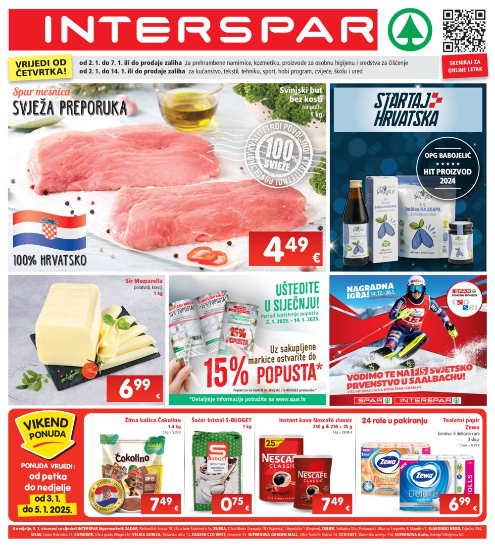 INTERSPAR katalog Akcija 02.01.-07.01.2025.