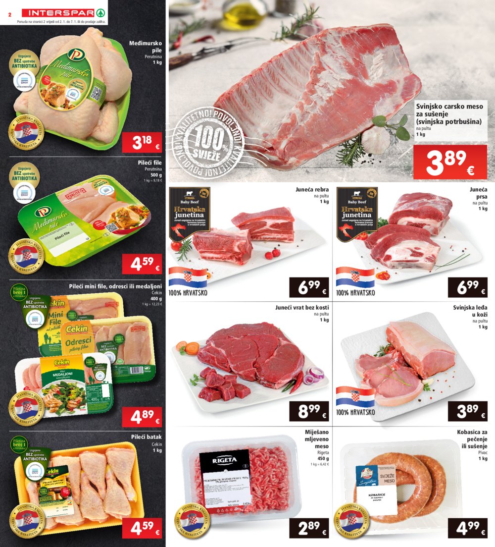 INTERSPAR katalog Akcija 02.01.-07.01.2025.