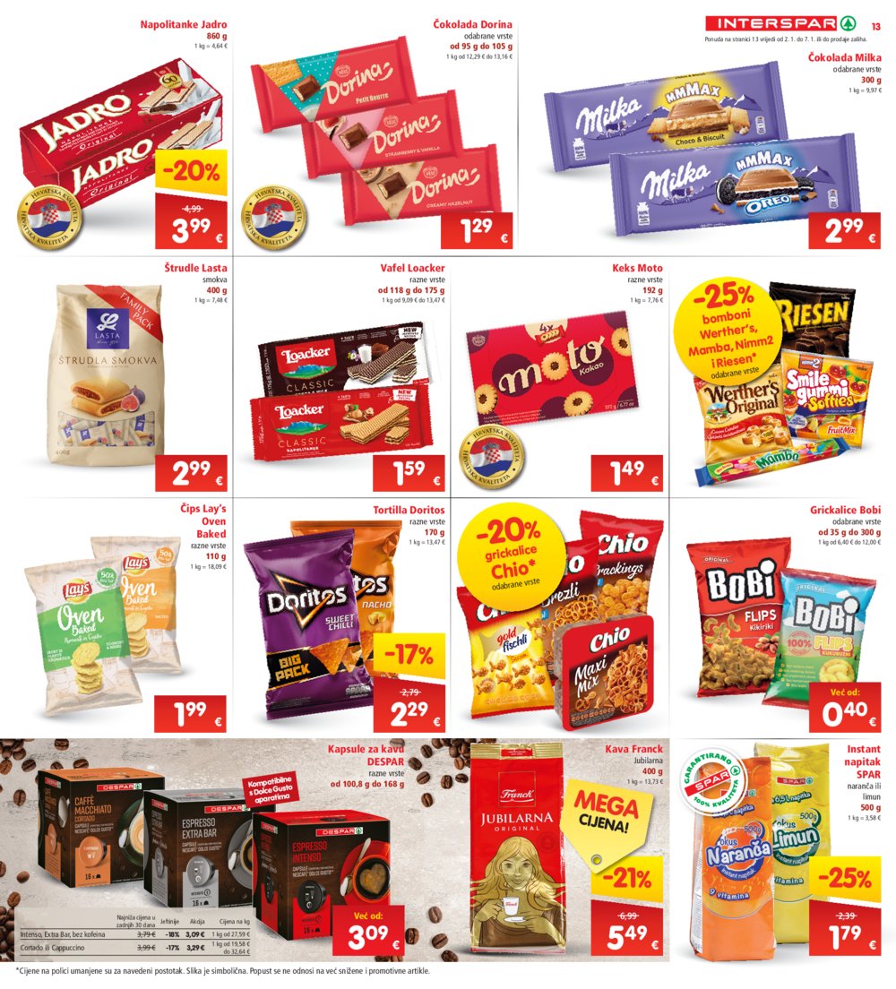 INTERSPAR katalog Akcija 02.01.-07.01.2025.