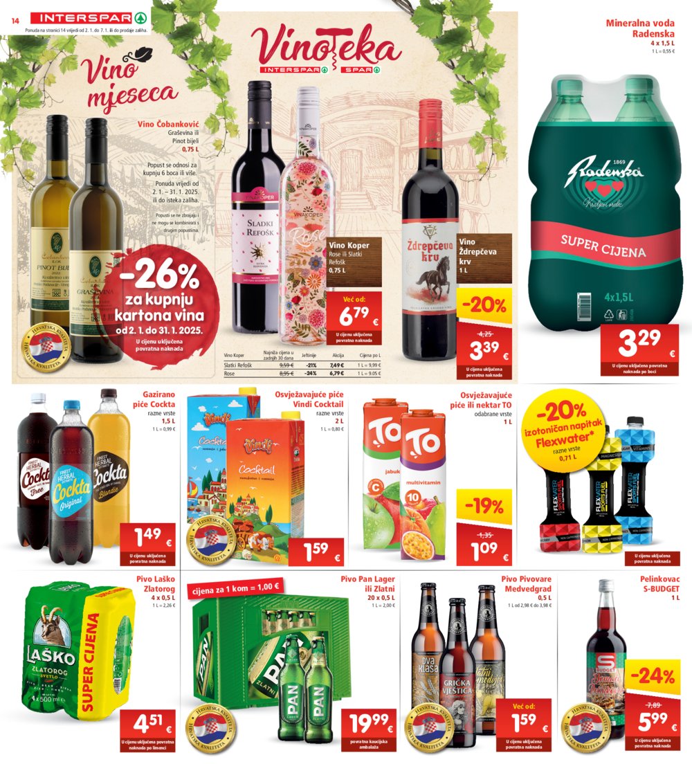 INTERSPAR katalog Akcija 02.01.-07.01.2025.