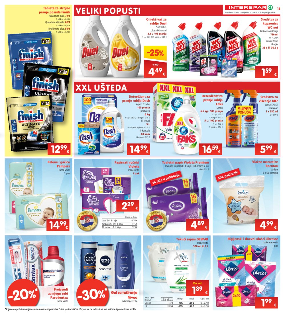 INTERSPAR katalog Akcija 02.01.-07.01.2025.