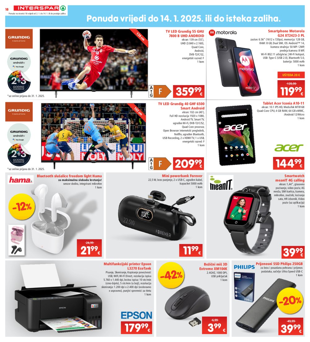 INTERSPAR katalog Akcija 02.01.-07.01.2025.