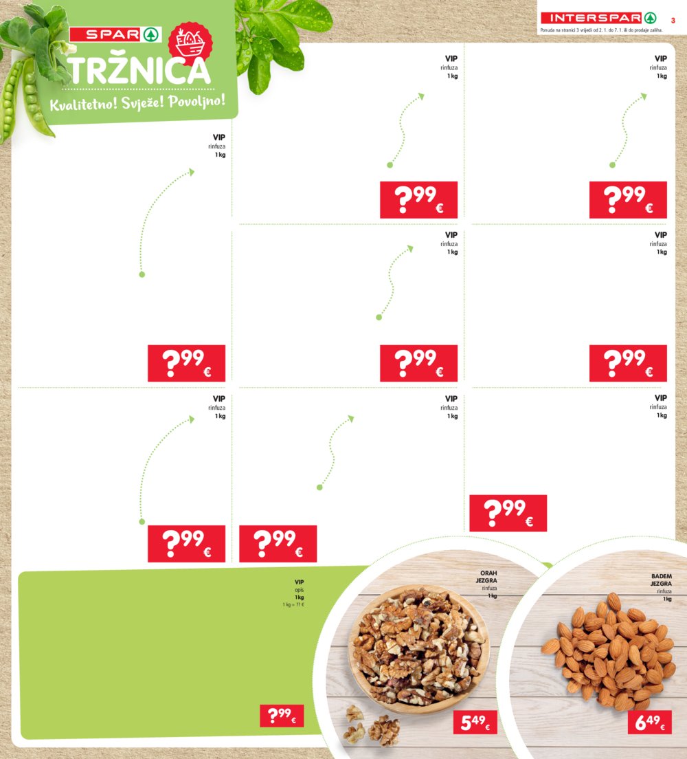 INTERSPAR katalog Akcija 02.01.-07.01.2025.