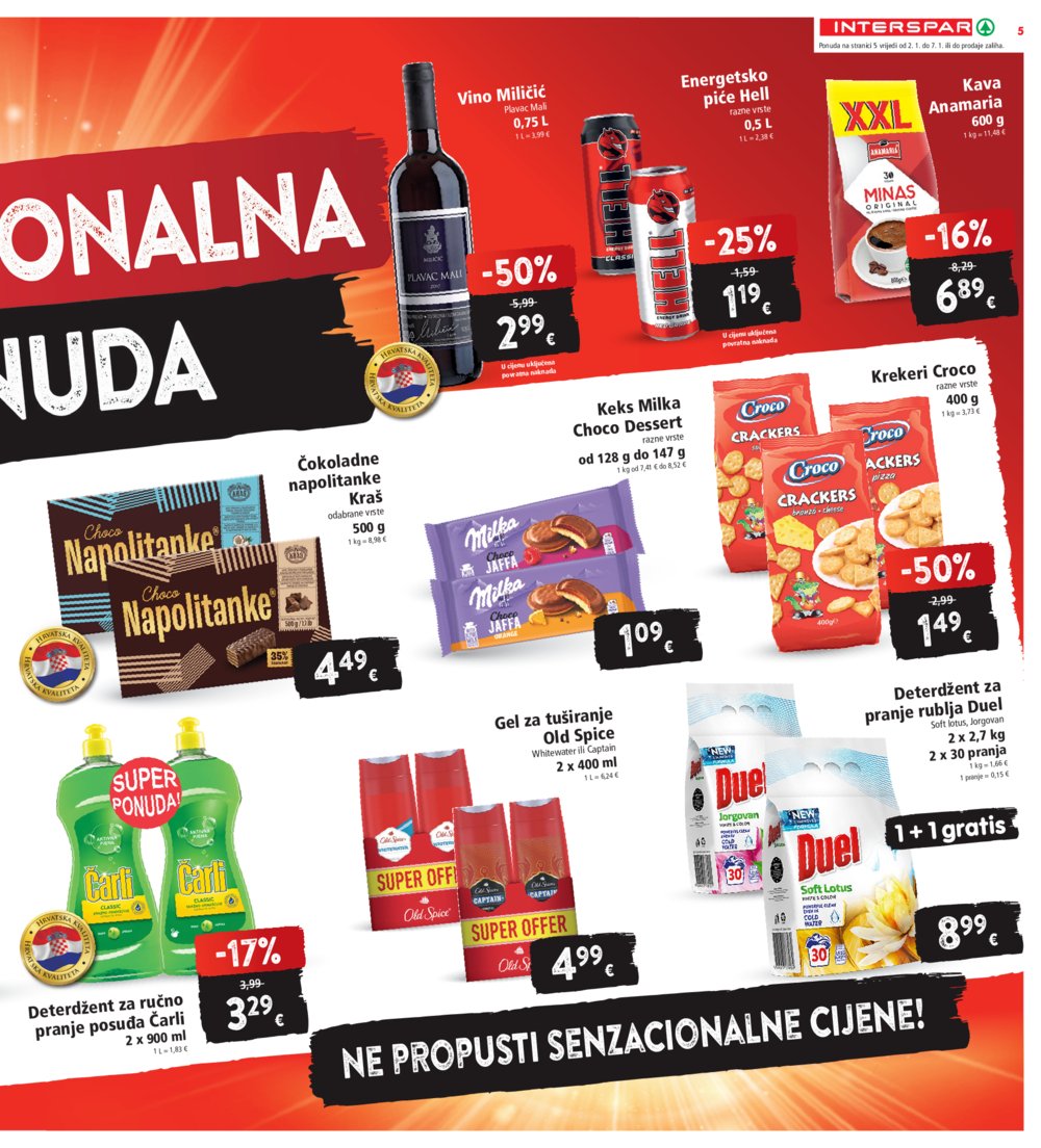 INTERSPAR katalog Akcija 02.01.-07.01.2025.