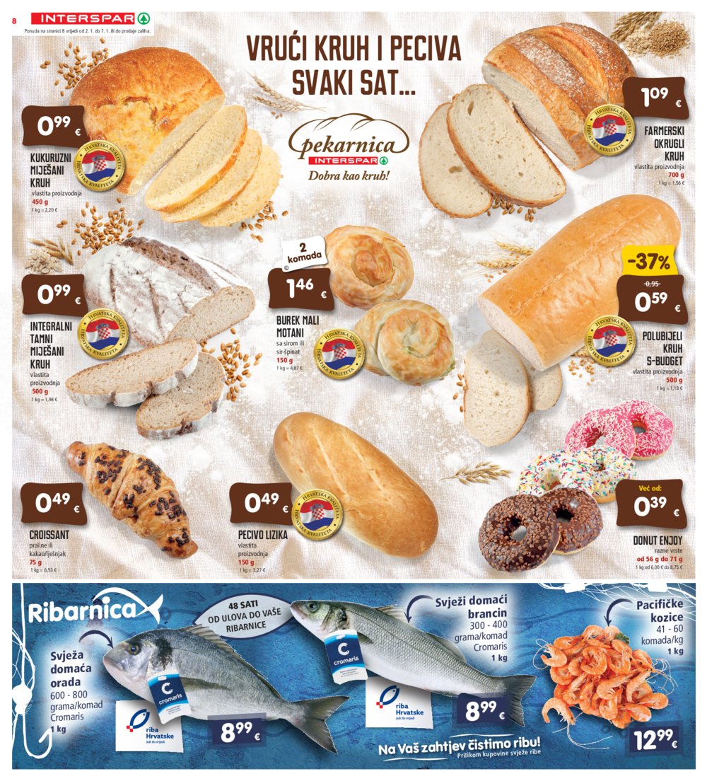 INTERSPAR katalog Akcija 02.01.-07.01.2025.