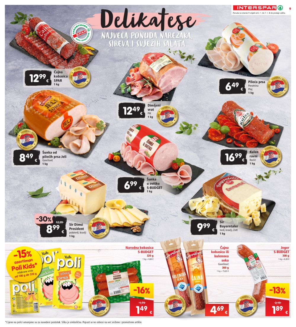 INTERSPAR katalog Akcija 02.01.-07.01.2025.