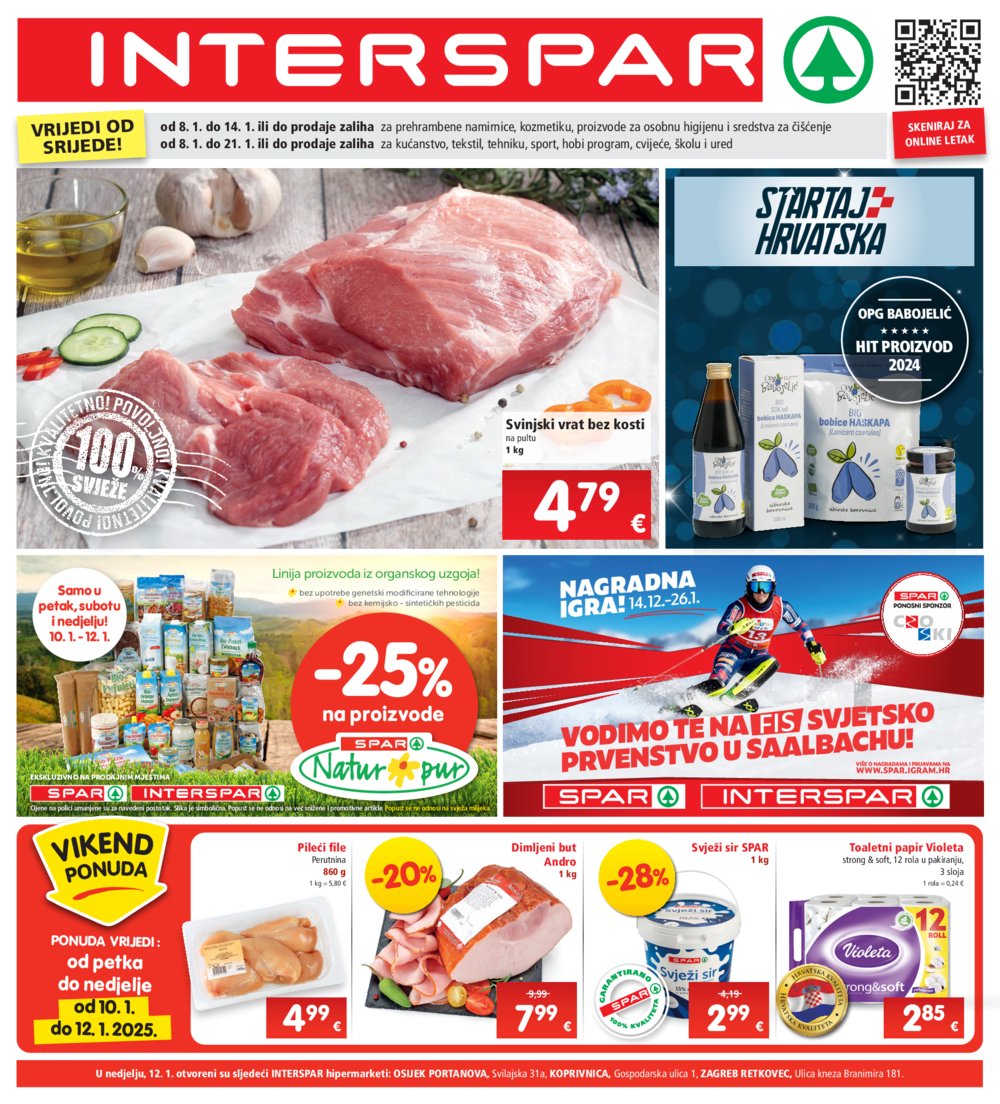 INTERSPAR katalog Akcija 08.01.-14.01.2025.