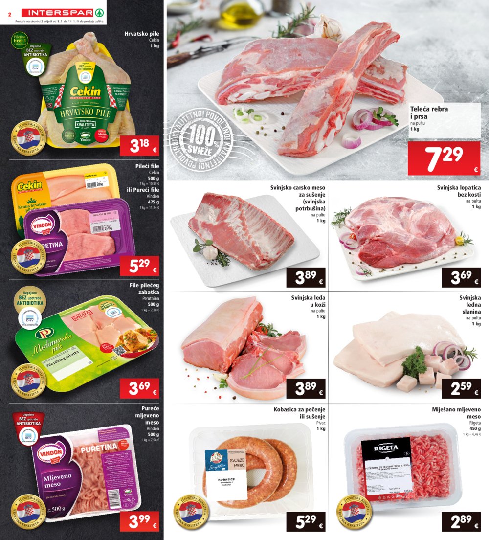 INTERSPAR katalog Akcija 08.01.-14.01.2025.