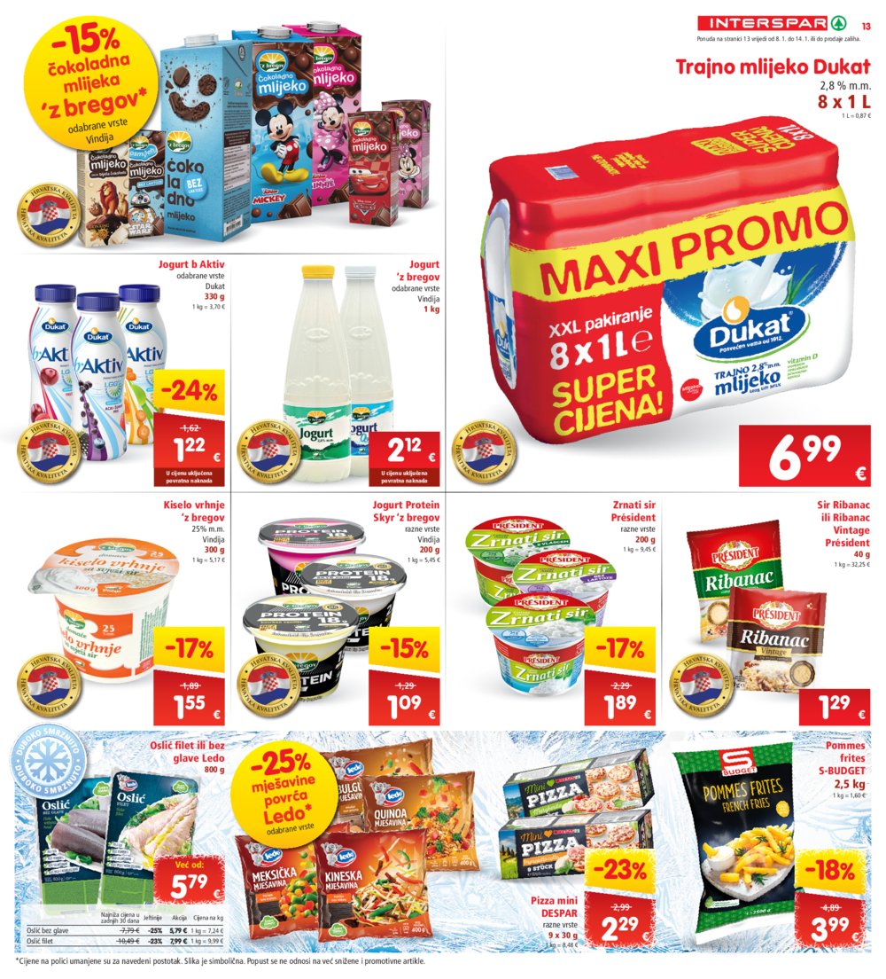 INTERSPAR katalog Akcija 08.01.-14.01.2025.