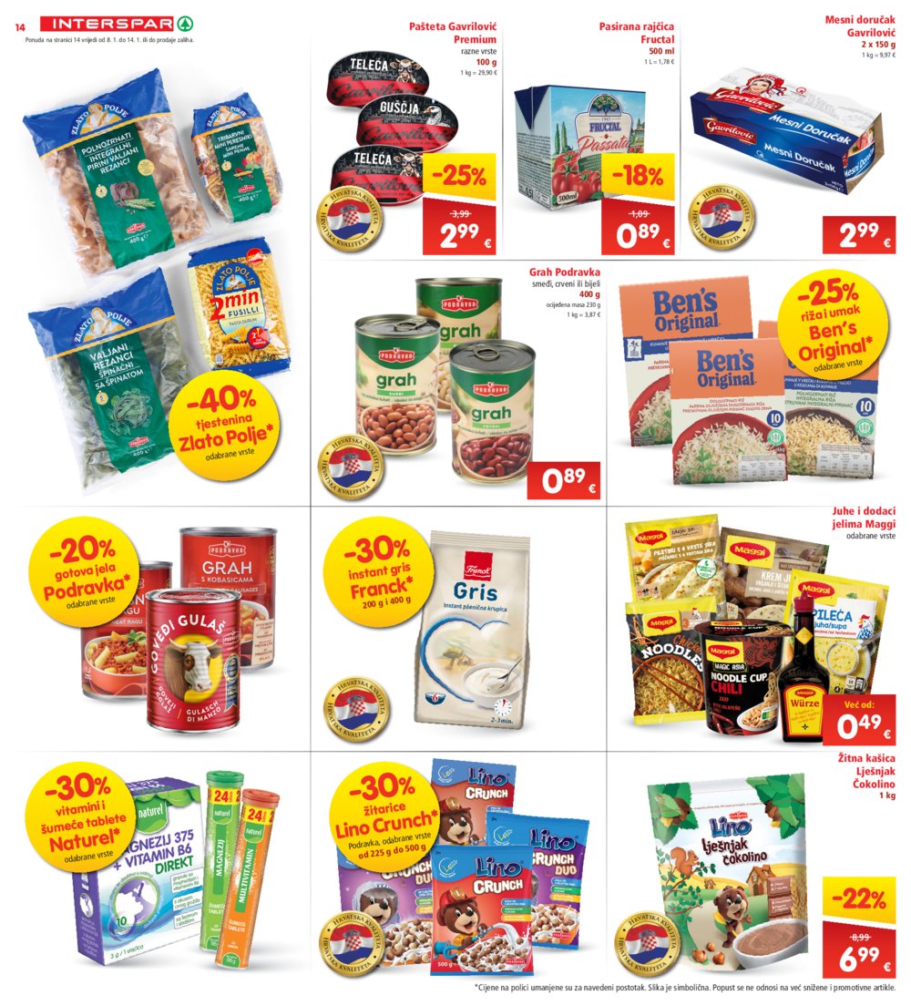 INTERSPAR katalog Akcija 08.01.-14.01.2025.