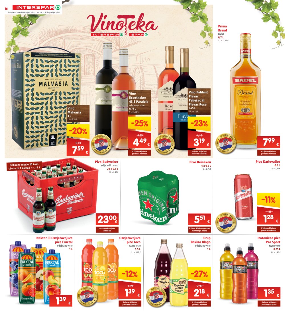 INTERSPAR katalog Akcija 08.01.-14.01.2025.