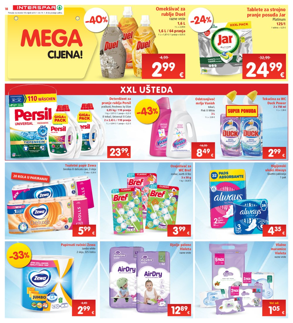 INTERSPAR katalog Akcija 08.01.-14.01.2025.