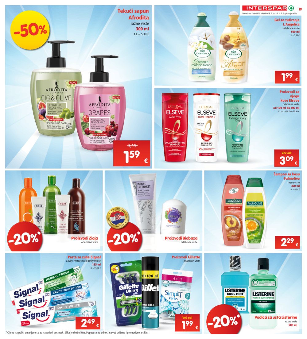 INTERSPAR katalog Akcija 08.01.-14.01.2025.